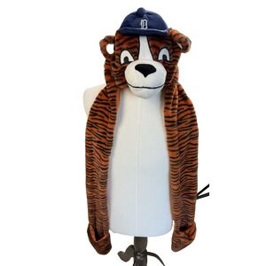 Detroit Tigers MLB Paws Mascot Hat  Scarf with Pockets One Size Fits‎ Most